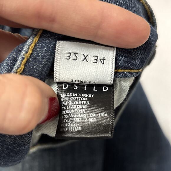 DSTLD Men's 32X34 Skinny Slim Jeans Medium Wash Urban Streetwear Classic Rocker - Picture 6 of 10